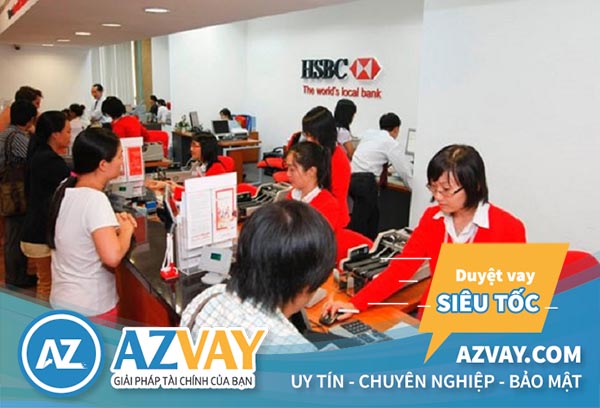Mức lãi suất avy tín chấp theo lương HSBC thấp và khá ổn định