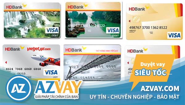 Các loại thẻ tín dụng HDBank đang phát hành