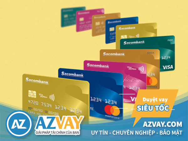 Các loại thẻ tín dụng Sacombank