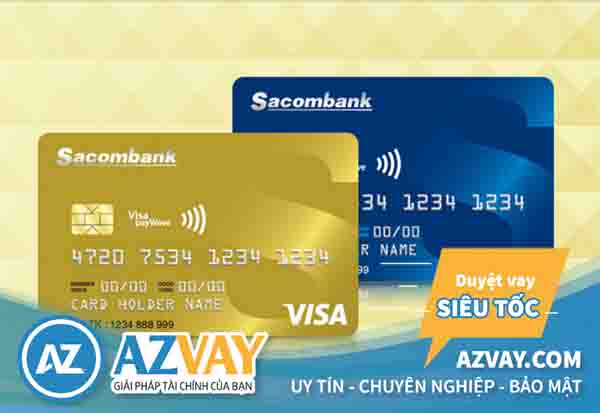 Mở thẻ tín dụng qua lương tiền mặt Sacombank