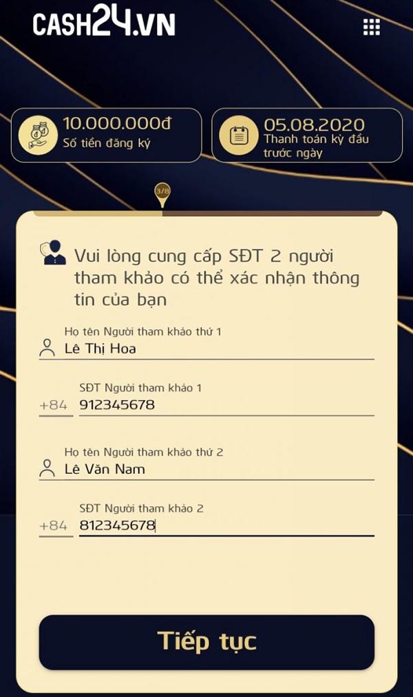 vay tiền cash24