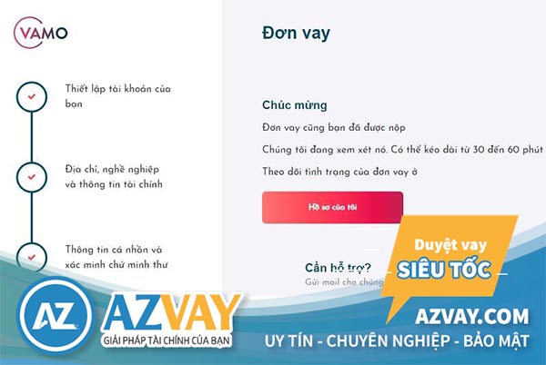 Hướng dẫn vay tiền nhanh Vamo