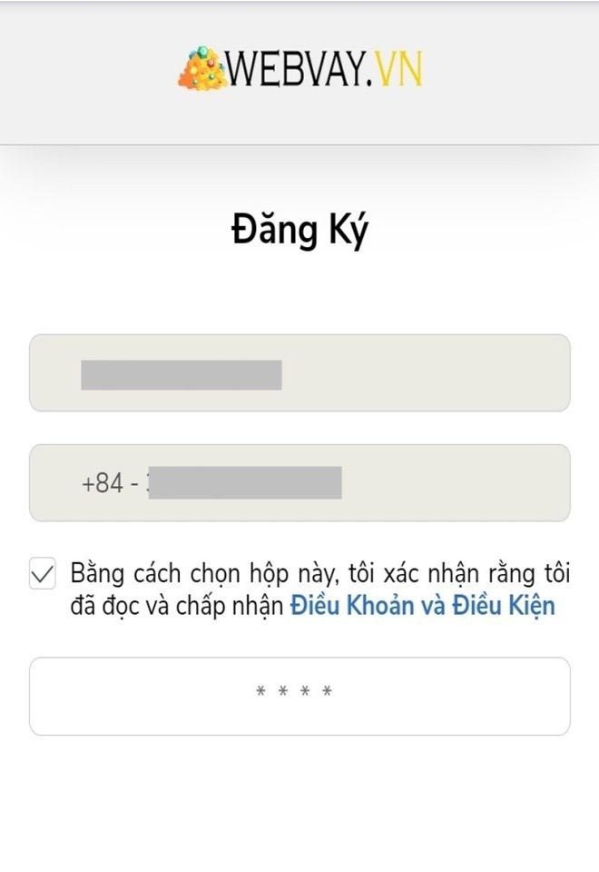 Tiến hành đăng ký